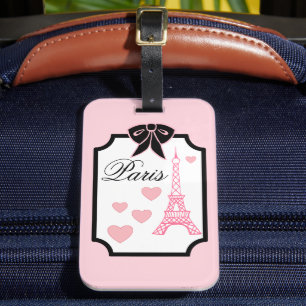 Eiffel Tower Paris Luggage Tag