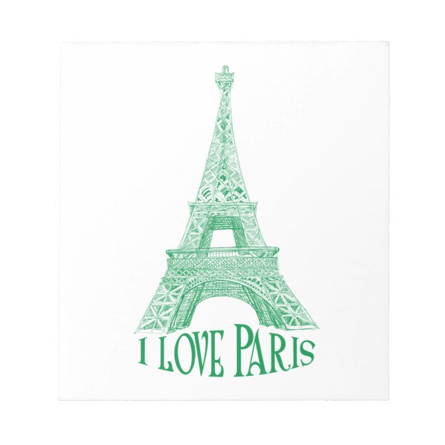 Eiffel tower.Paris Notepad (Front)