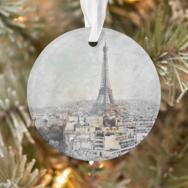 Eiffel Tower Paris Ornament – French Landmark (Tree)