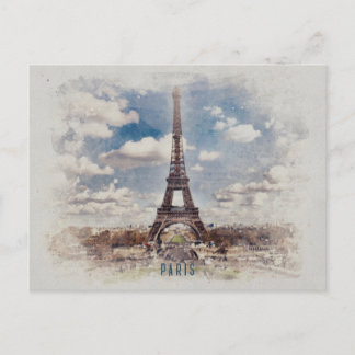 Eiffel Tower Paris Postcard