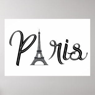 EIFFEL TOWER PARIS POSTER