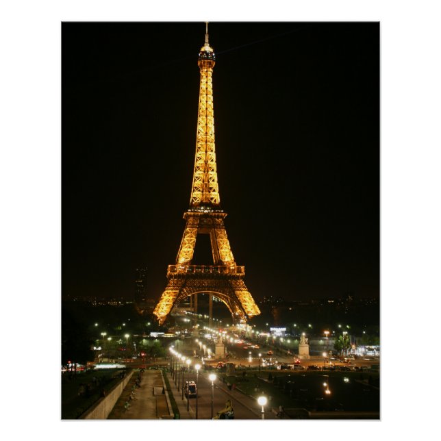 Eiffel tower, Paris Poster (Front)