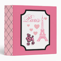 Eiffel Tower Paris Scrapbook Binder