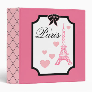 Eiffel Tower Paris Scrapbook Binder
