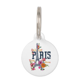 Eiffel Tower Paris Shirt Salut Flowering Paris Fra Pet Tag