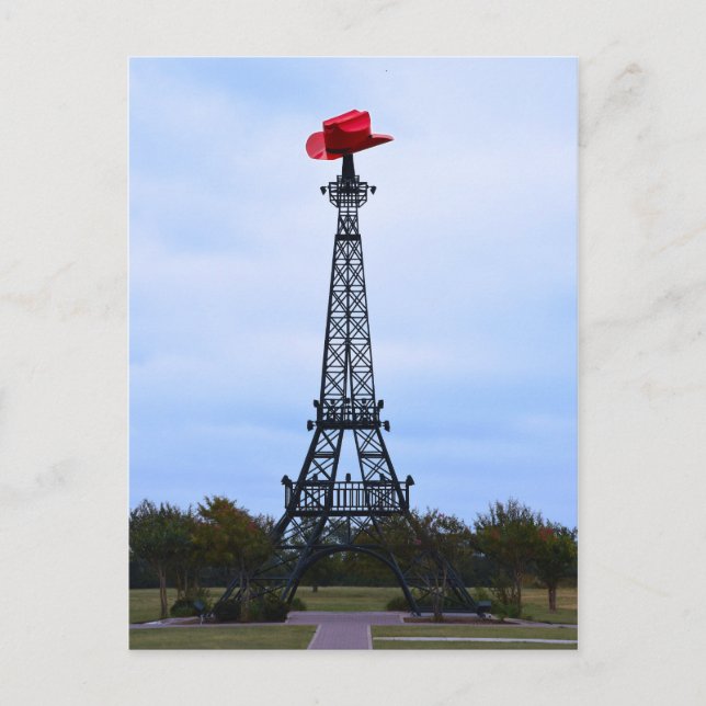 Eiffel Tower, Paris, Texas Postcard (Front)