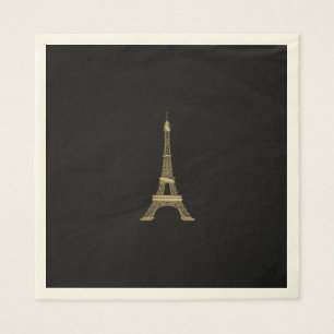 Eiffel Tower Paris Themed Party Paper Napkins