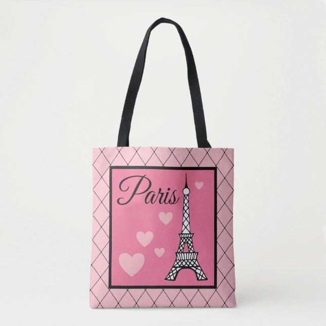  Eiffel Tower Paris Tote Bag Gift (Front)