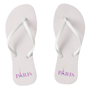 Eiffel Tower-Paris-Vibrant and Colourful- Flip Flops