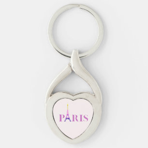 Eiffel Tower-Paris-Vibrant and Colourful- Keychain