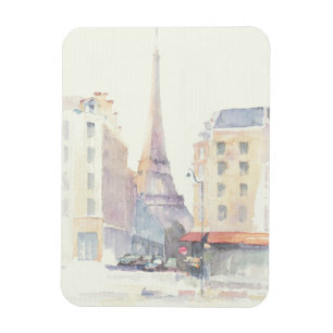 Eiffel Tower Paris Watercolor Magnet