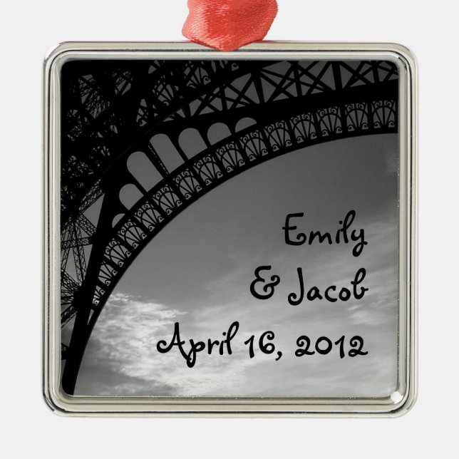 Eiffel Tower Personalized Ornament (Front)