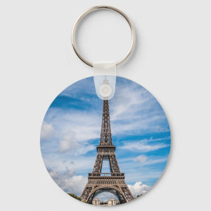 Eiffel tower photo keychain