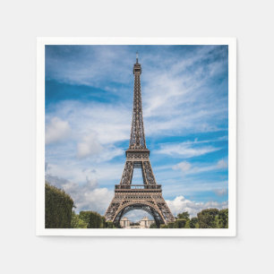 Eiffel tower photo napkin