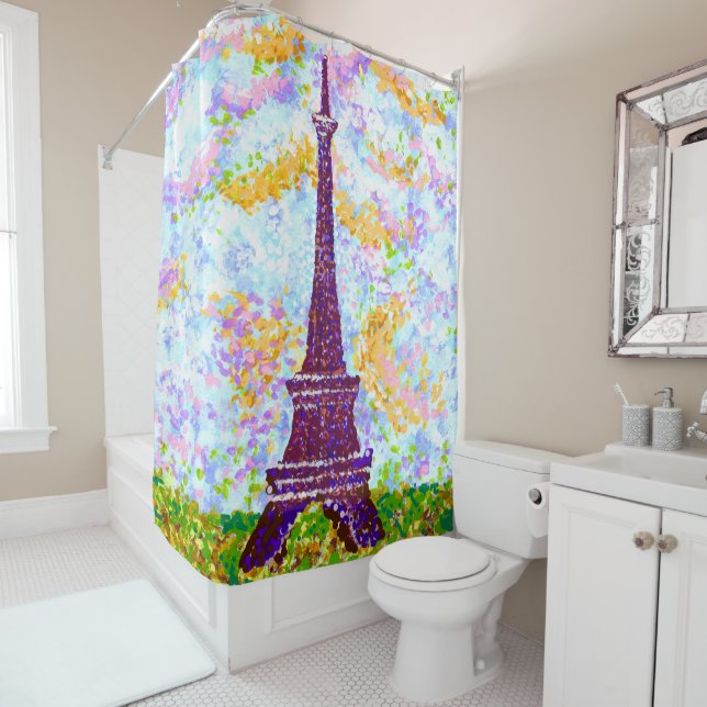 Eiffel Tower Pointillism Spring Landscape (In Situ)