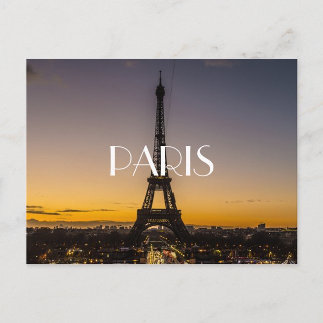 Eiffel Tower Postcard (Front)