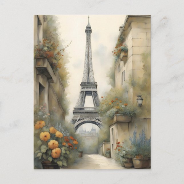 Eiffel Tower Postcard (Front)