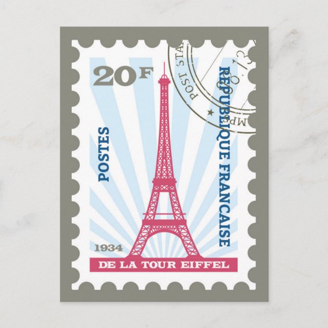 Eiffel Tower Postcard (Front)