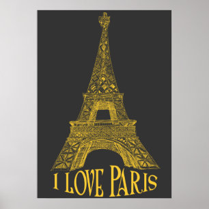 Eiffel tower poster