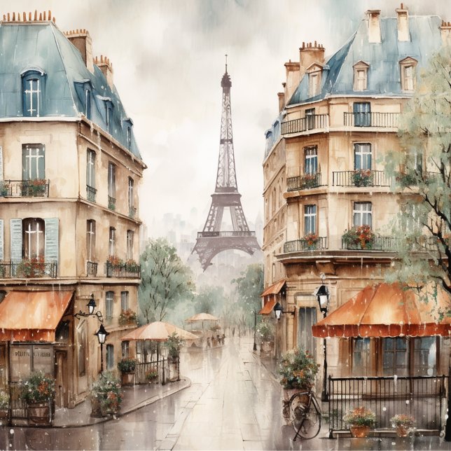 Eiffel Tower Rainy Day Paris  (Creator Uploaded)