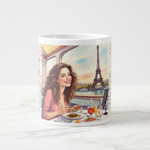 Eiffel Tower,Seine River, Dream Destination Large Coffee Mug