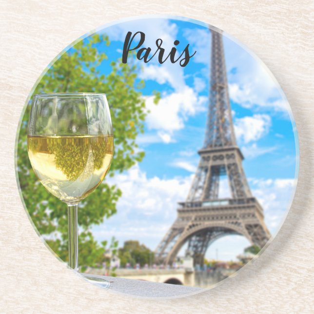 Eiffel tower shot glass coaster (Front)