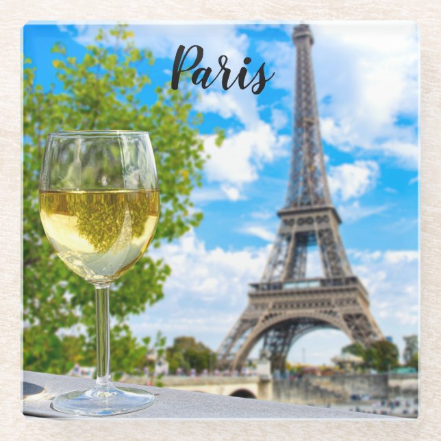 Eiffel tower shot glass coaster (Front)