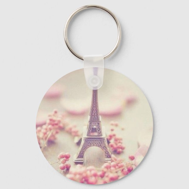 Eiffel tower simple key chain. keychain (Front)