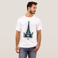 Eiffel Tower Sketch Print, Line Drawing, Paris