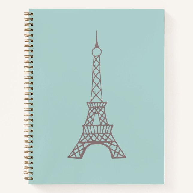  Eiffel Tower Sketchbook Gift Notebook (Front)
