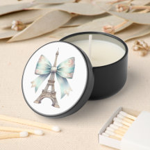 Eiffel Tower Soy Wax Candle Favour
