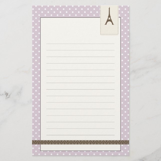 Eiffel Tower Stationery (Front)