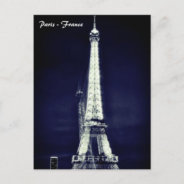 Eiffel Tower - Surreal Art, Paris, France Postcard (Front)