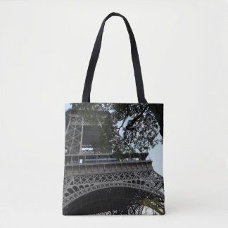 Eiffel Tower Through the Trees Tote Bag