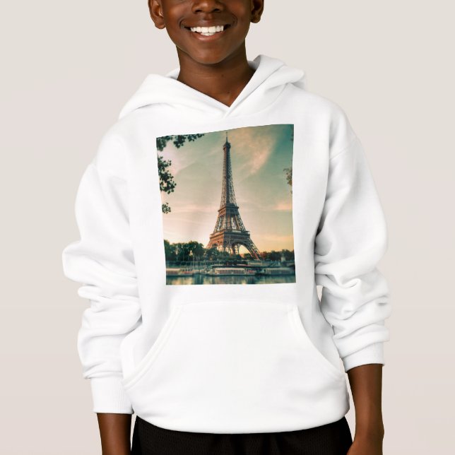 Eiffel tower throw pillow (Front)