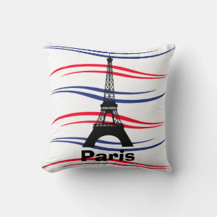 Eiffel Tower Throw Pillow