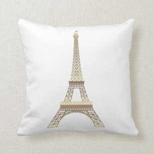 Eiffel Tower Throw Pillow