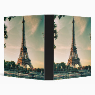 Eiffel tower throw pillow binder