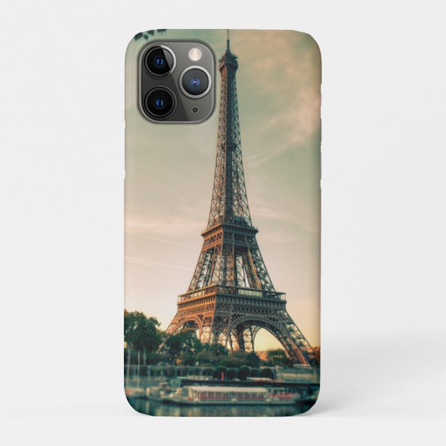 Eiffel tower throw pillow Case-Mate iPhone case (Back)