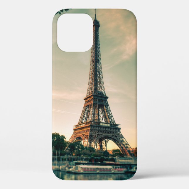 Eiffel tower throw pillow Case-Mate iPhone case (Back)