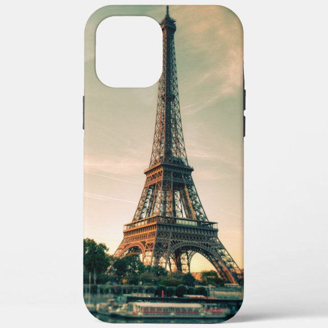 Eiffel tower throw pillow Case-Mate iPhone case (Back)