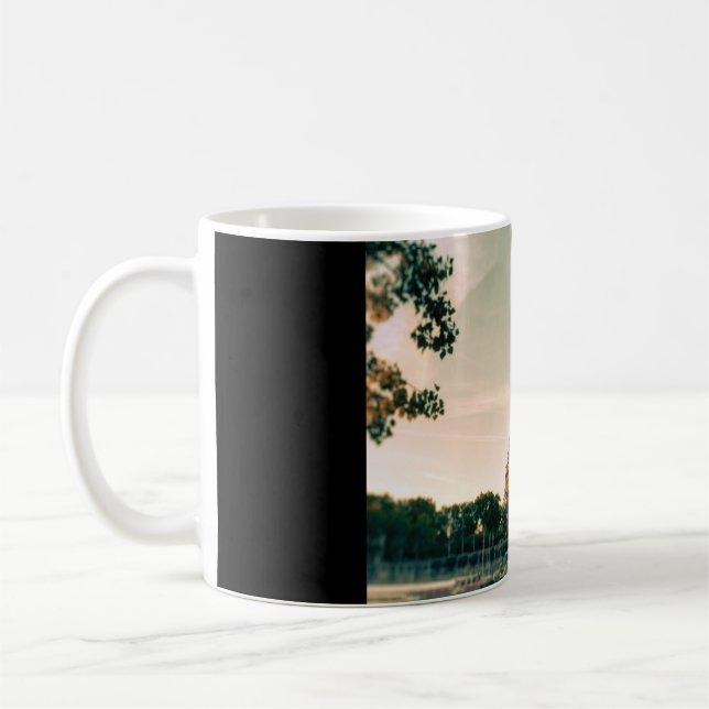 Eiffel tower throw pillow coffee mug (Left)