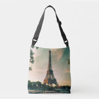 Eiffel tower throw pillow