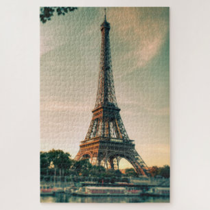 Eiffel tower throw pillow jigsaw puzzle