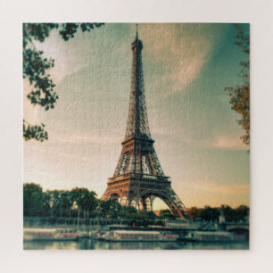 Eiffel tower throw pillow jigsaw puzzle