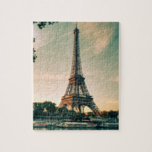 Eiffel tower throw pillow jigsaw puzzle