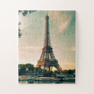 Eiffel tower throw pillow jigsaw puzzle