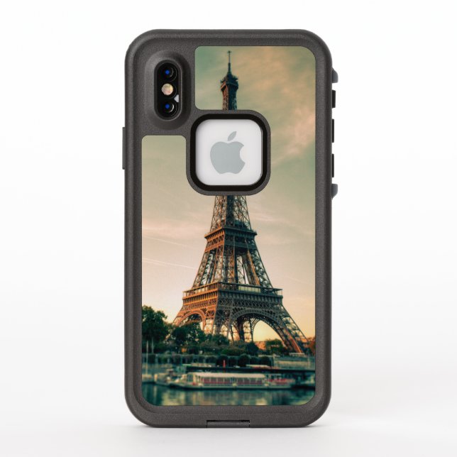 Eiffel tower throw pillow LifeProof iPhone case (Back)