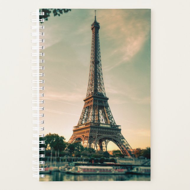 Eiffel tower throw pillow planner (Front)