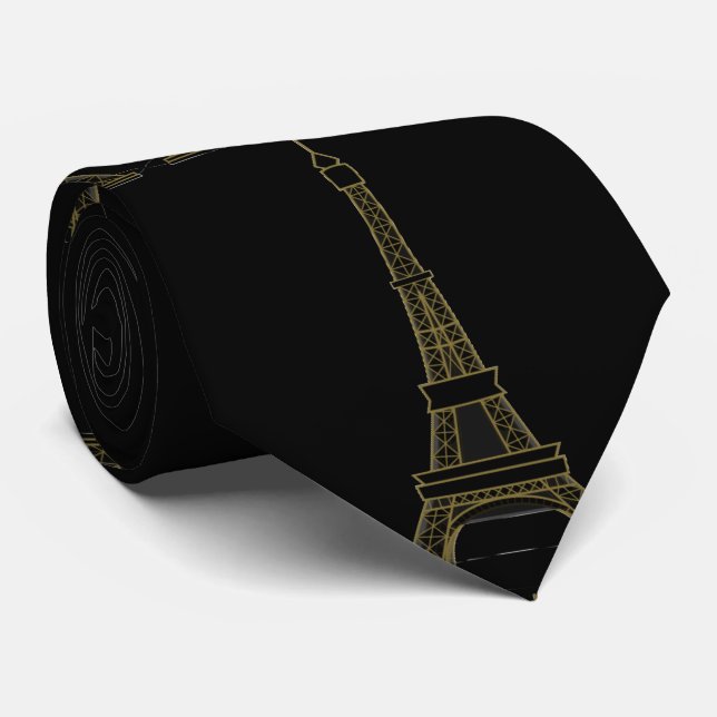 Eiffel Tower Tie (Rolled)
